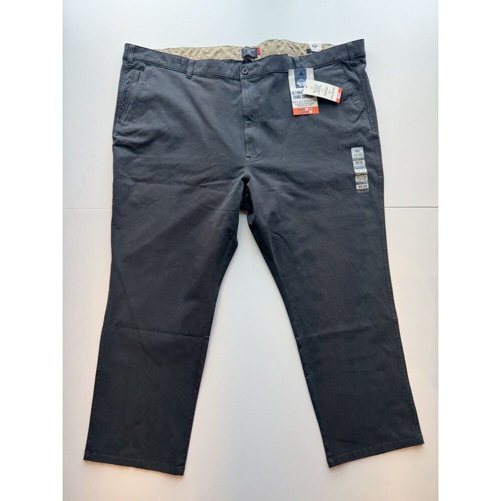 Dockers' Ultimate Chino Big & Tall Athletic Fit Smart 360 Flex 54x30 Dark Gray